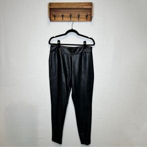 Leith | Large Woman’s Black Faux Leather Pants Nordstrom‎